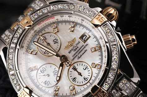 breitling link diamond watch|breitling diamond bezel men watch.